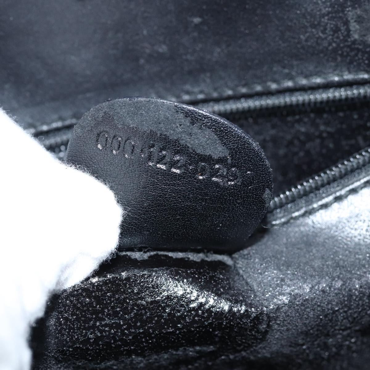 GUCCI Bamboo Hand Bag Leather Black 000 122 0290 bs15679