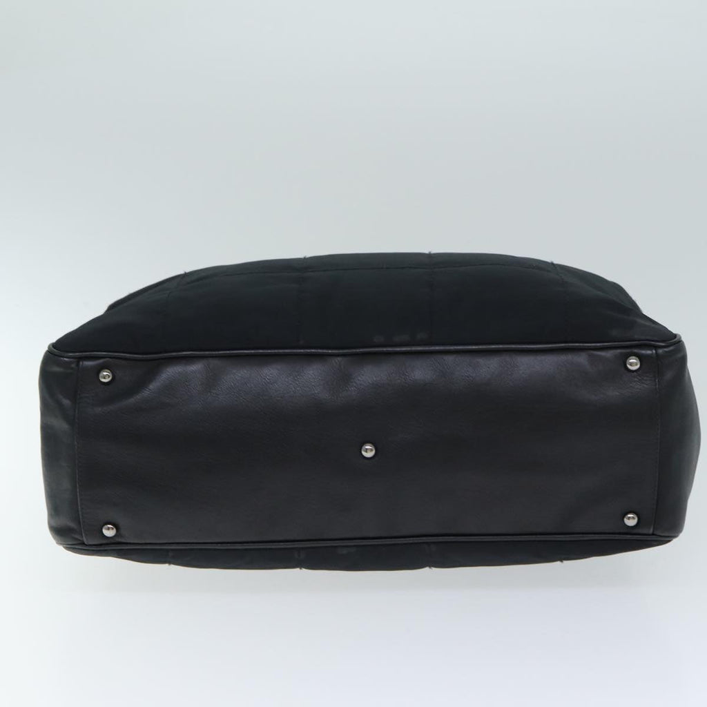 CHANEL Choco Bar Hand Bag Enamel Black CC bs15702