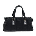 CHANEL Choco Bar Hand Bag Nylon Black CC bs15707