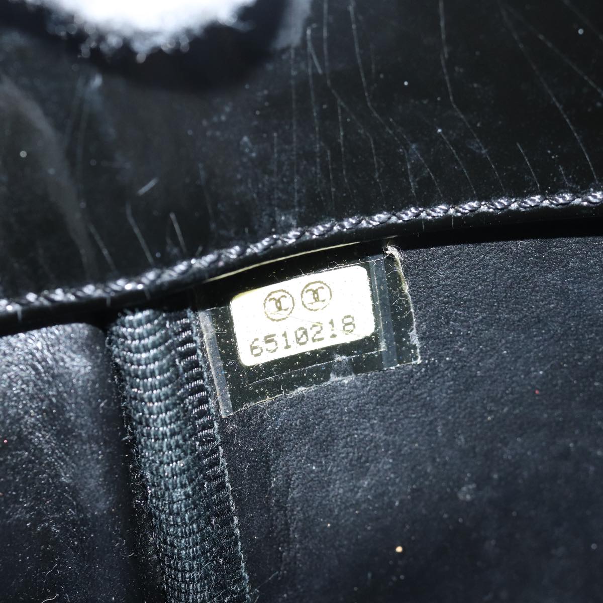 CHANEL Chain Triple Coco Tote Bag Enamel Black CC bs15708