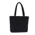CHANEL Choco Bar Tote Bag Cotton Black CC bs15847