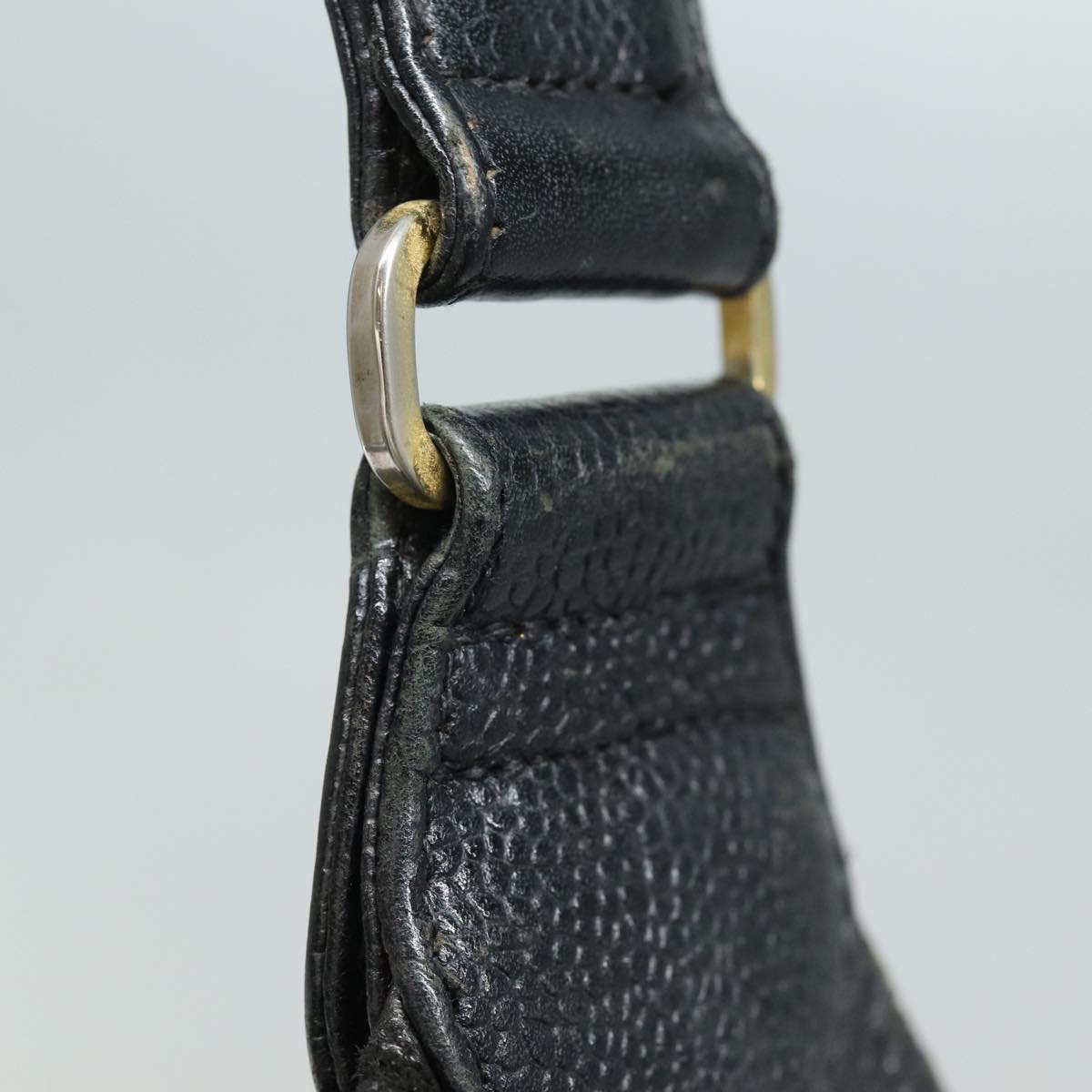 CHANEL COCO Mark Shoulder Bag Caviar Skin Black CC bs15856