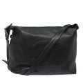 CHANEL COCO Mark Shoulder Bag Caviar Skin Black CC bs15856