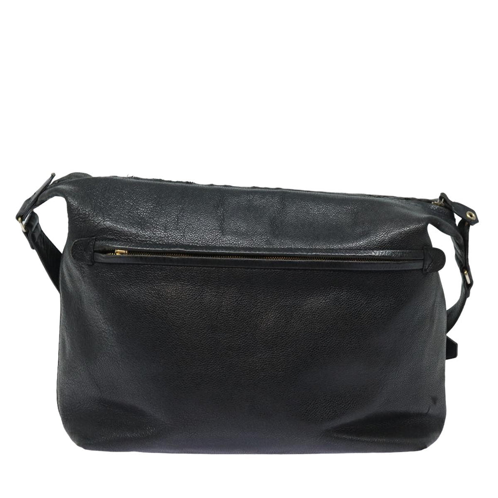 CHANEL COCO Mark Shoulder Bag Caviar Skin Black CC bs15856