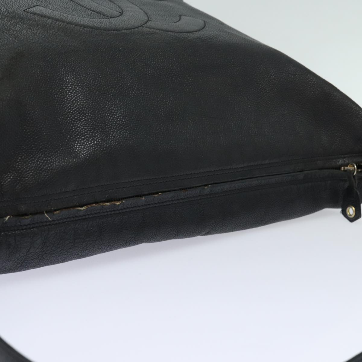 CHANEL COCO Mark Shoulder Bag Caviar Skin Black CC bs15856