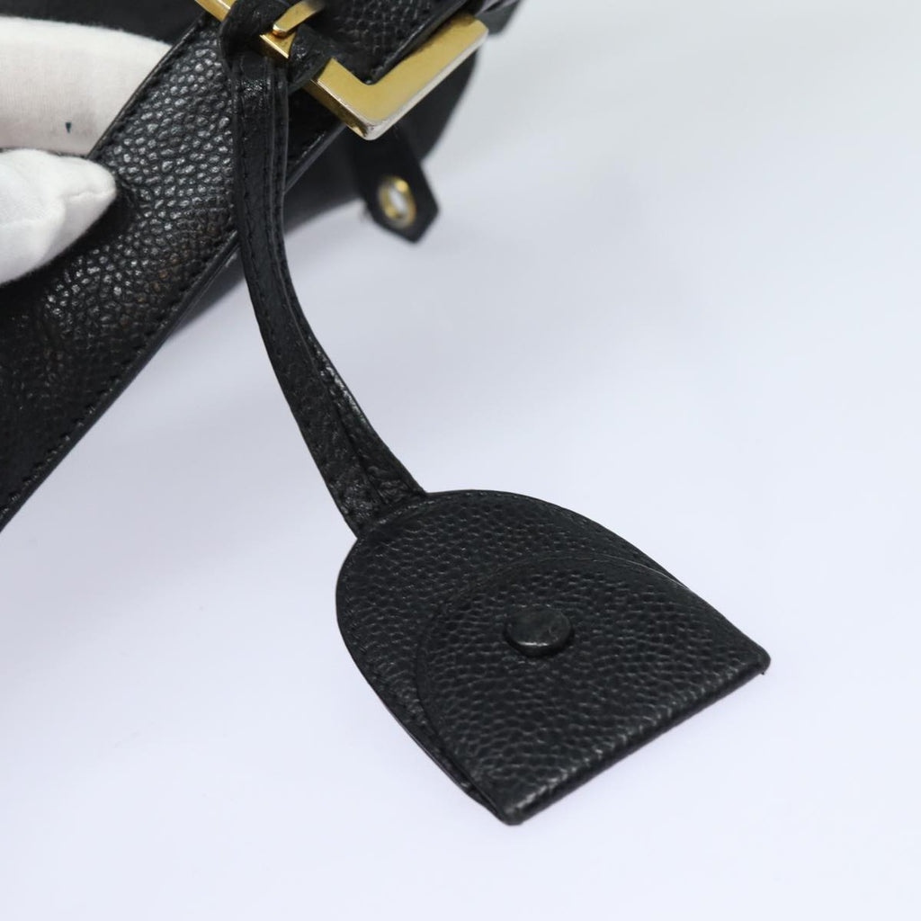 CHANEL COCO Mark Shoulder Bag Caviar Skin Black CC bs15856