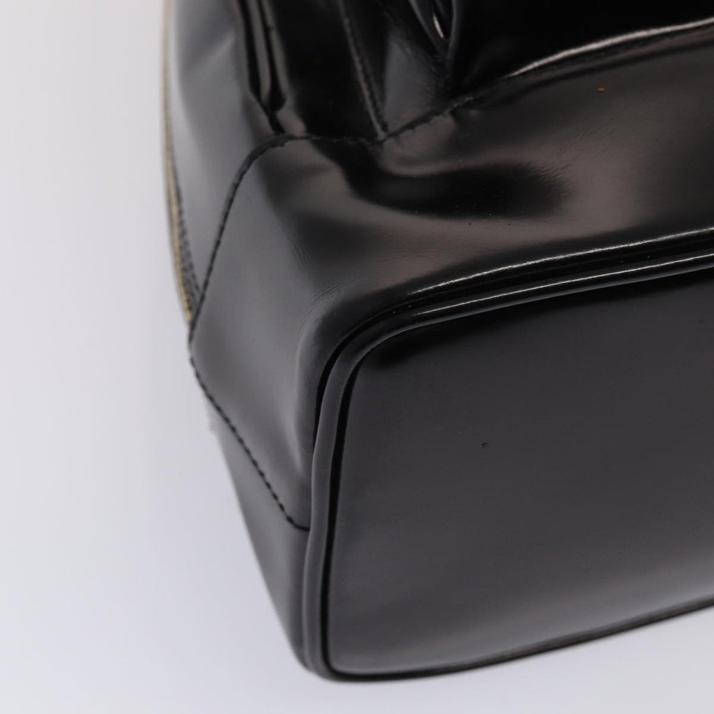 GUCCI Body Bag Enamel Black 003 2113 0027 bs15880