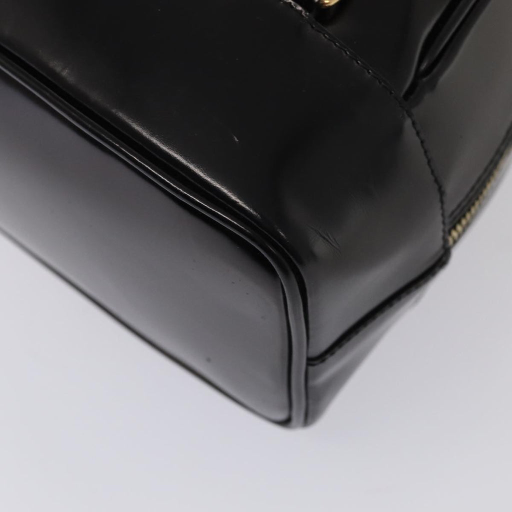 GUCCI Body Bag Enamel Black 003 2113 0027 bs15880
