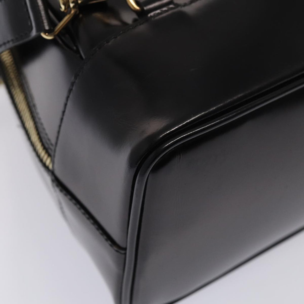 GUCCI Body Bag Enamel Black 003 2113 0027 bs15880