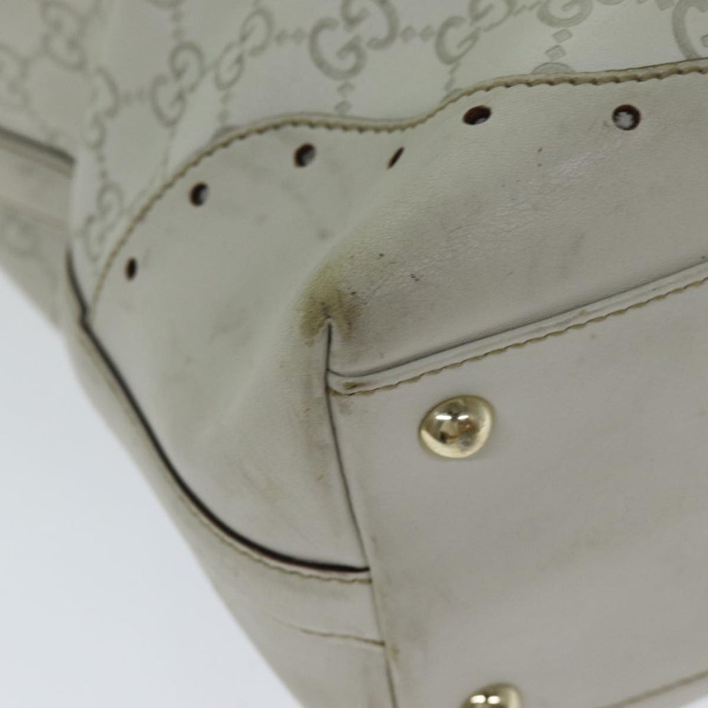 GUCCI GG Canvas Guccissima Tote Bag White 145984 bs15884