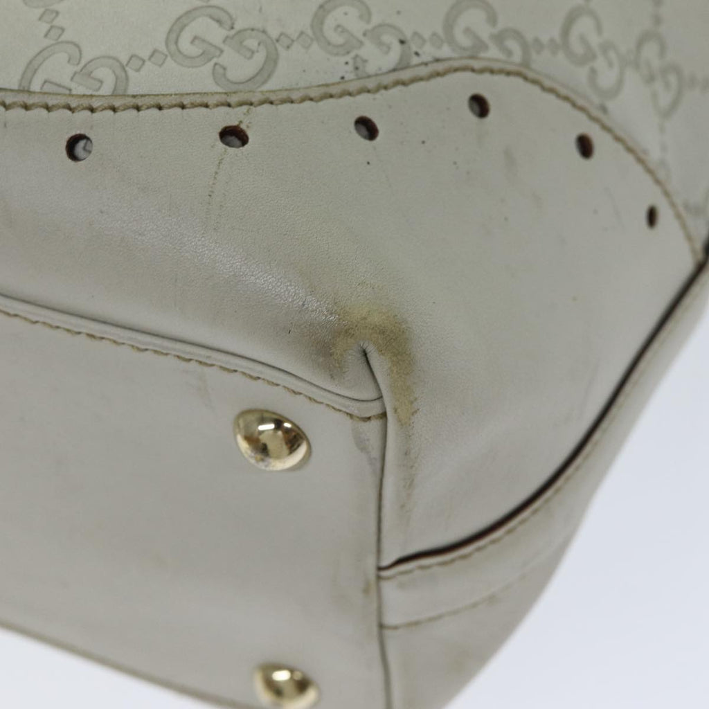 GUCCI GG Canvas Guccissima Tote Bag White 145984 bs15884