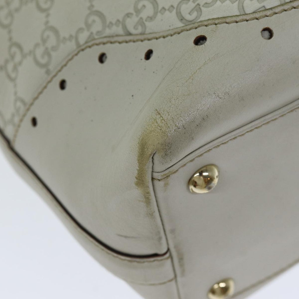 GUCCI GG Canvas Guccissima Tote Bag White 145984 bs15884