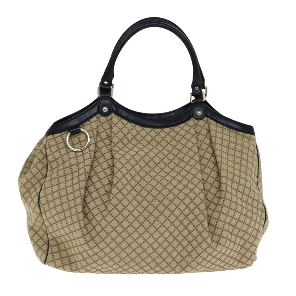 GUCCI Sukey Diamante Hand Bag Canvas Beige 211943 bs15886