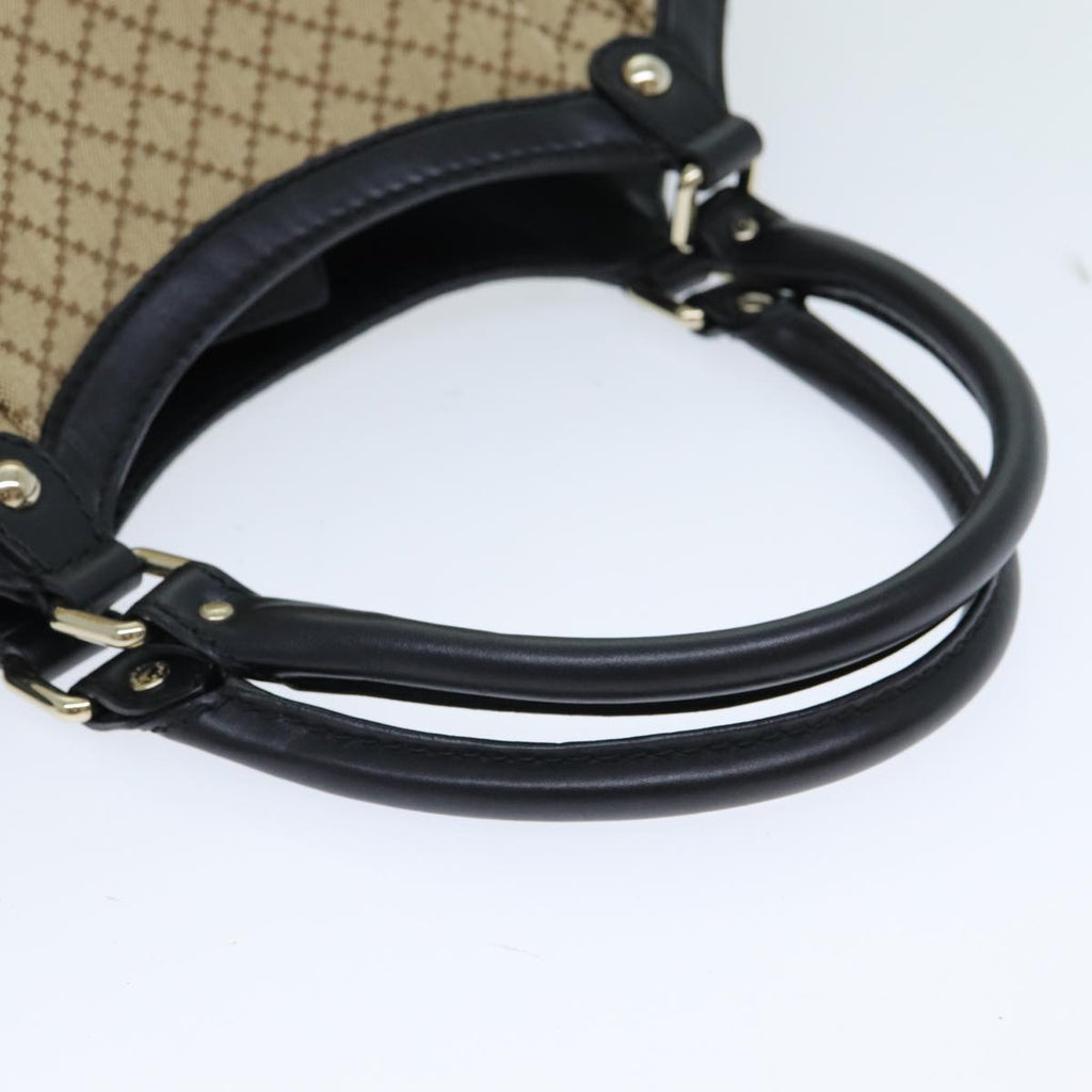 GUCCI Sukey Diamante Hand Bag Canvas Beige 211943 bs15886