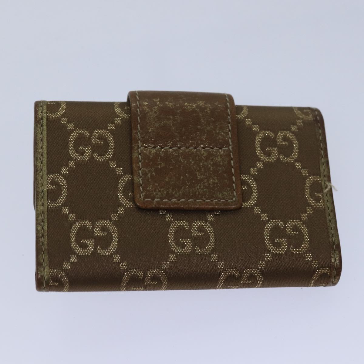 GUCCI GG Canvas Web Sherry Line Key Case PVC Leather 5Set Beige Red bs15953