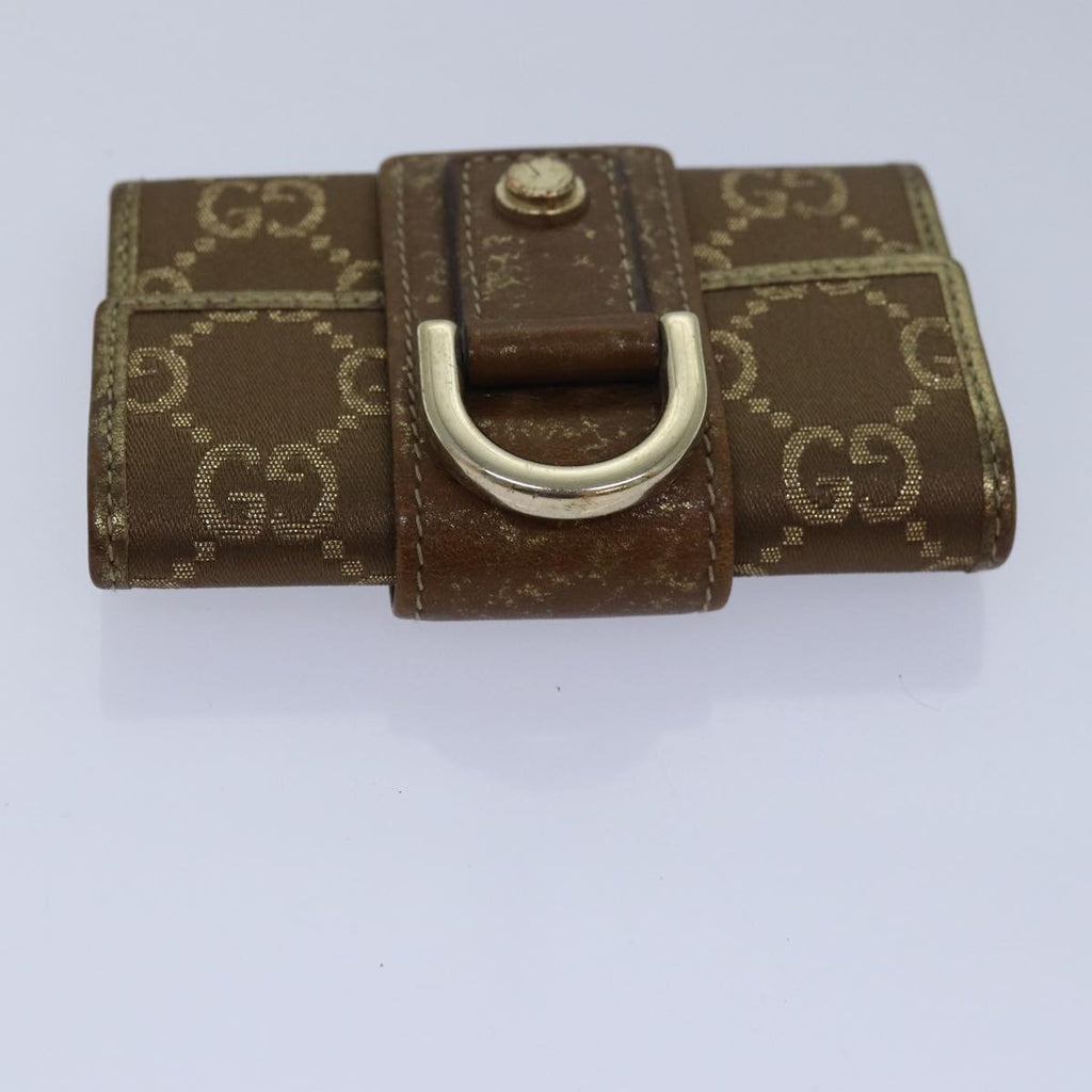 GUCCI GG Canvas Web Sherry Line Key Case PVC Leather 5Set Beige Red bs15953