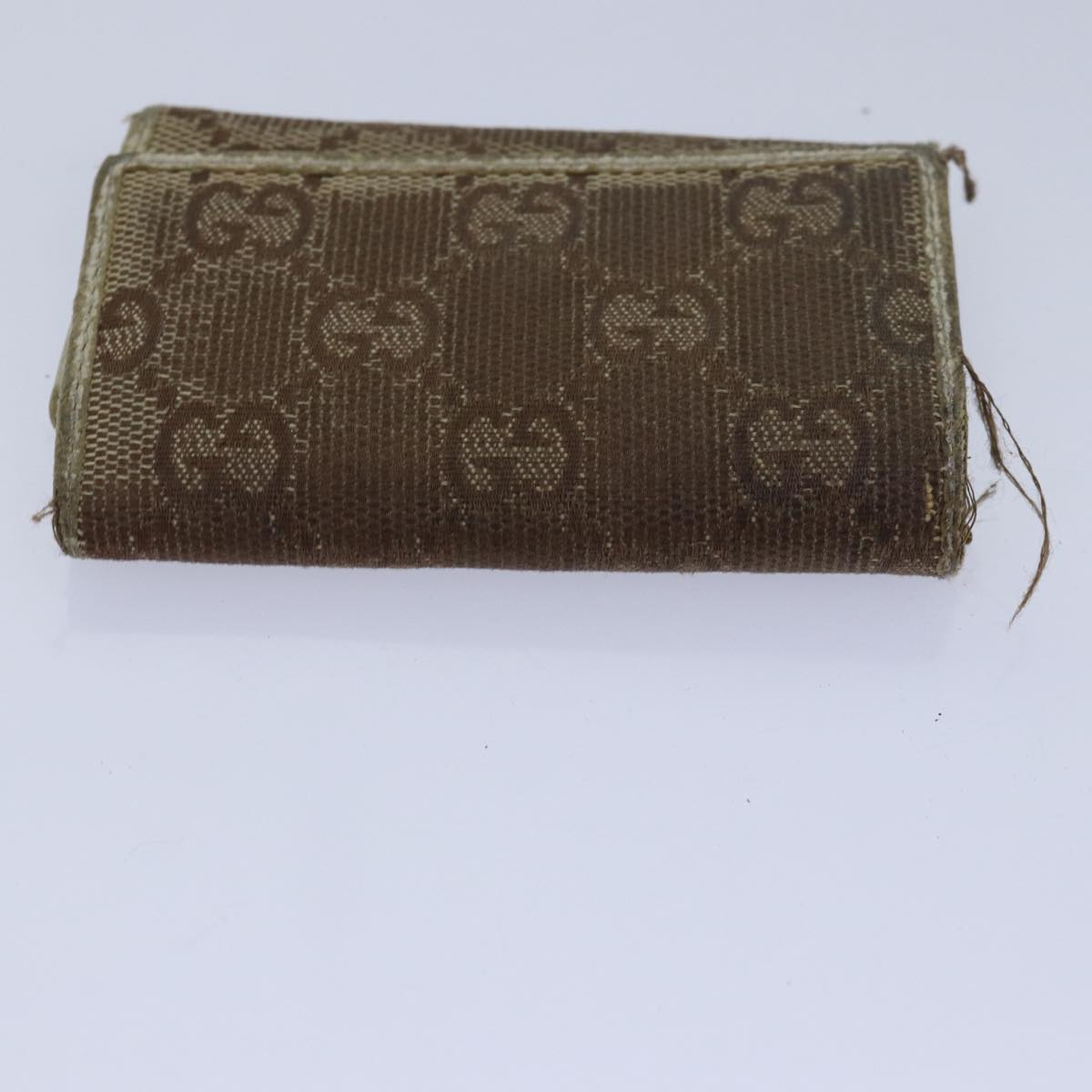 GUCCI GG Canvas Web Sherry Line Key Case PVC Leather 5Set Beige Red bs15953