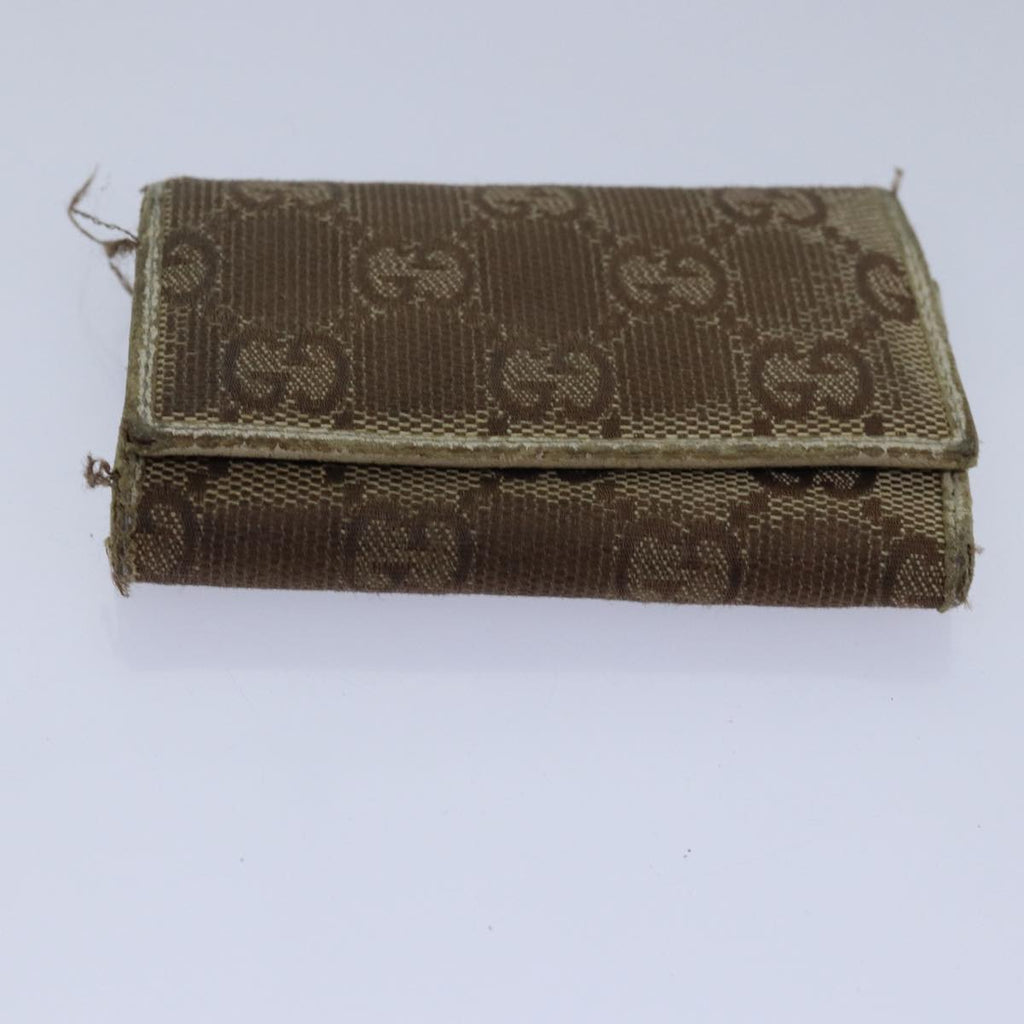 GUCCI GG Canvas Web Sherry Line Key Case PVC Leather 5Set Beige Red bs15953