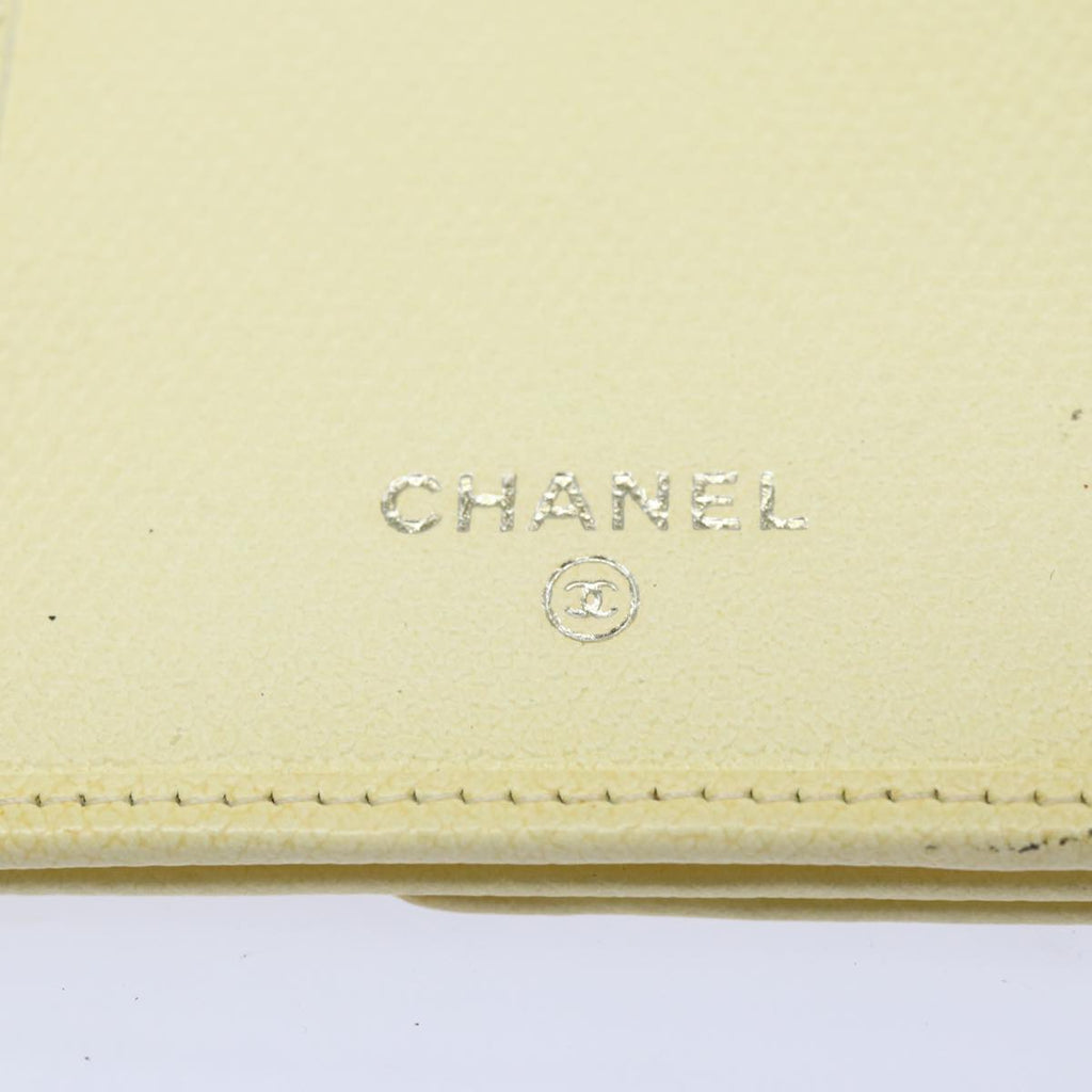 CHANEL COCO Mark Wallet Leather Vanilla CC bs15966