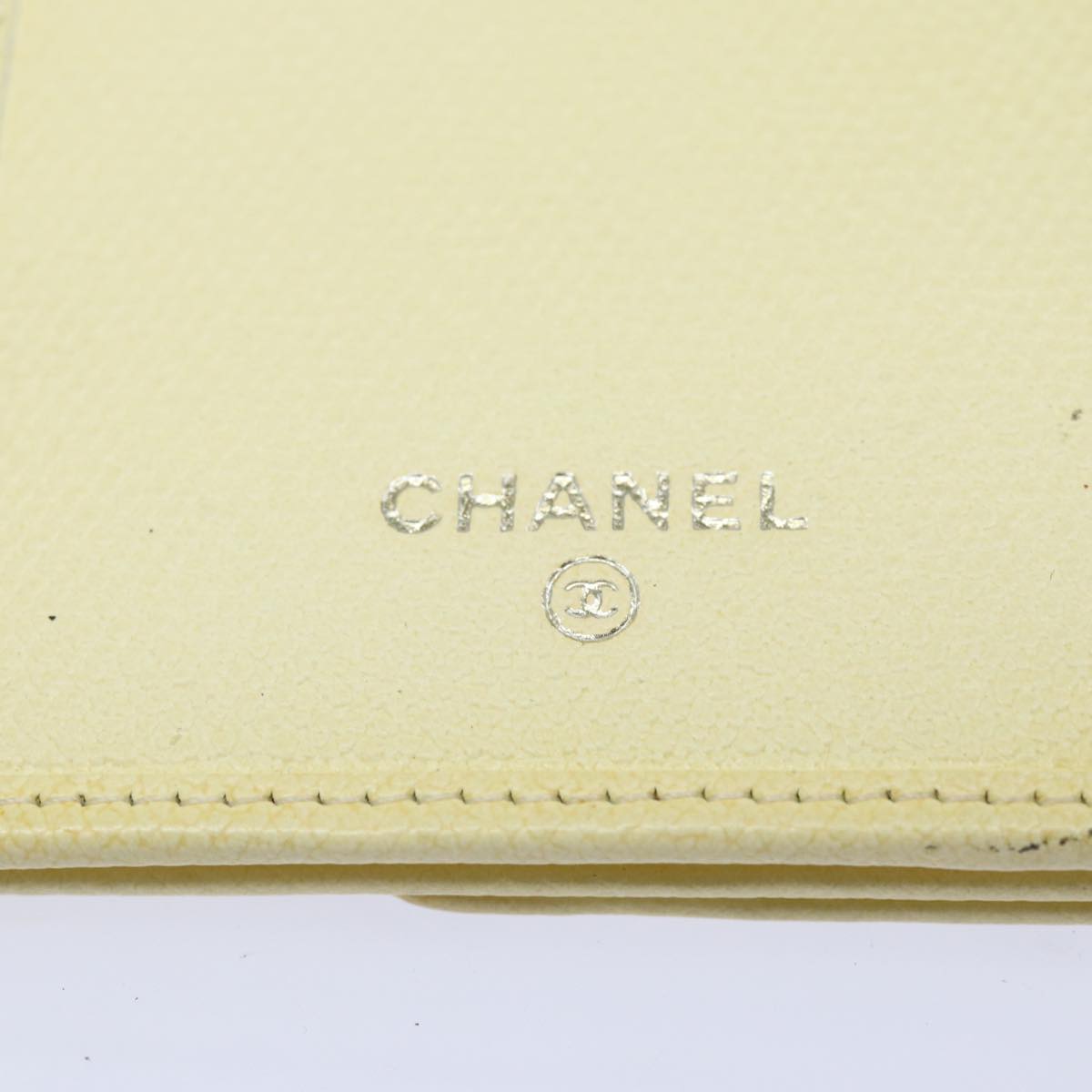CHANEL COCO Mark Wallet Leather Vanilla CC bs15966