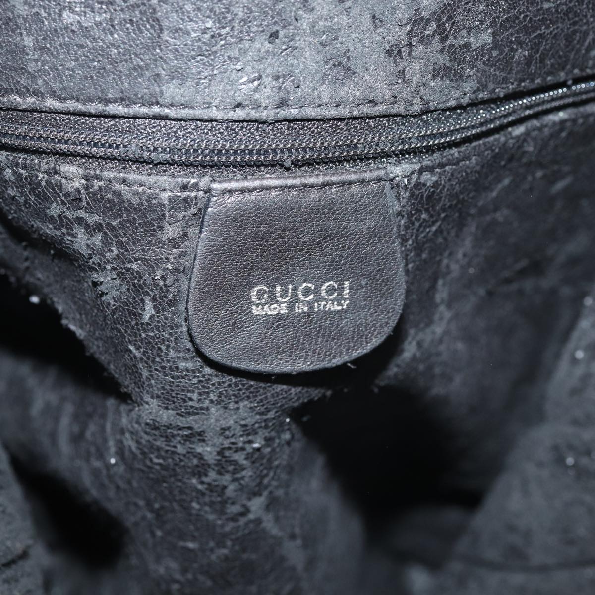 GUCCI Shoulder Bag Suede Black 002 781 0422 bs16033