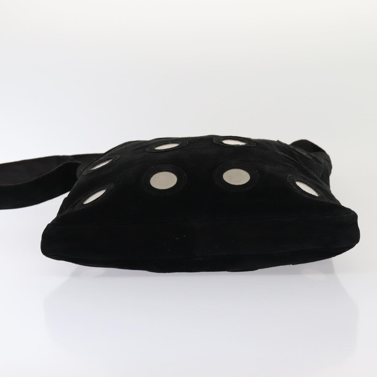 GUCCI Shoulder Bag Suede Black 002 781 0422 bs16033