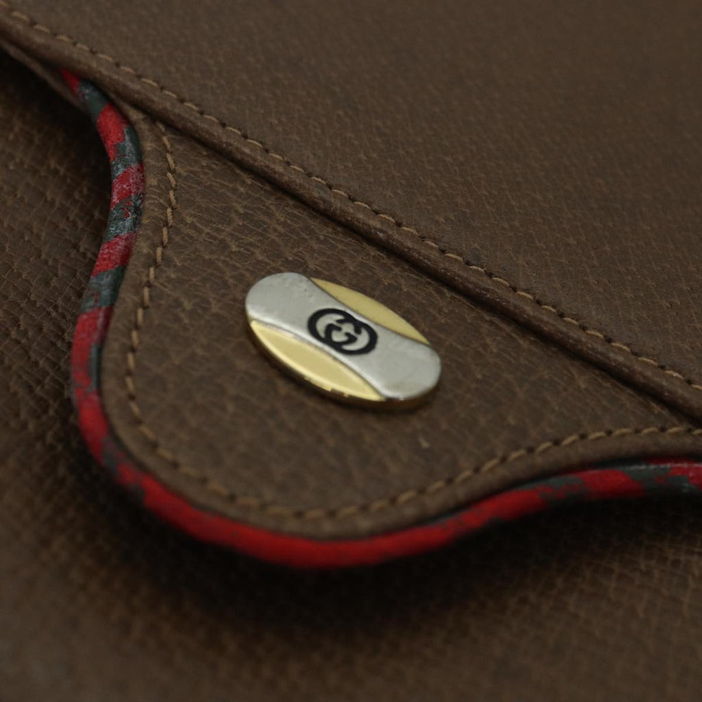 GUCCI Shoulder Bag Leather Brown 72 02 104 bs16069