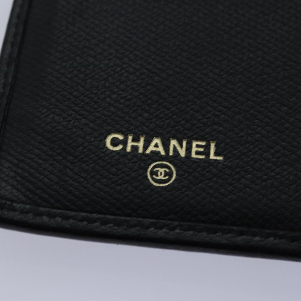 CHANEL Wallet Leather Black CC bs16073