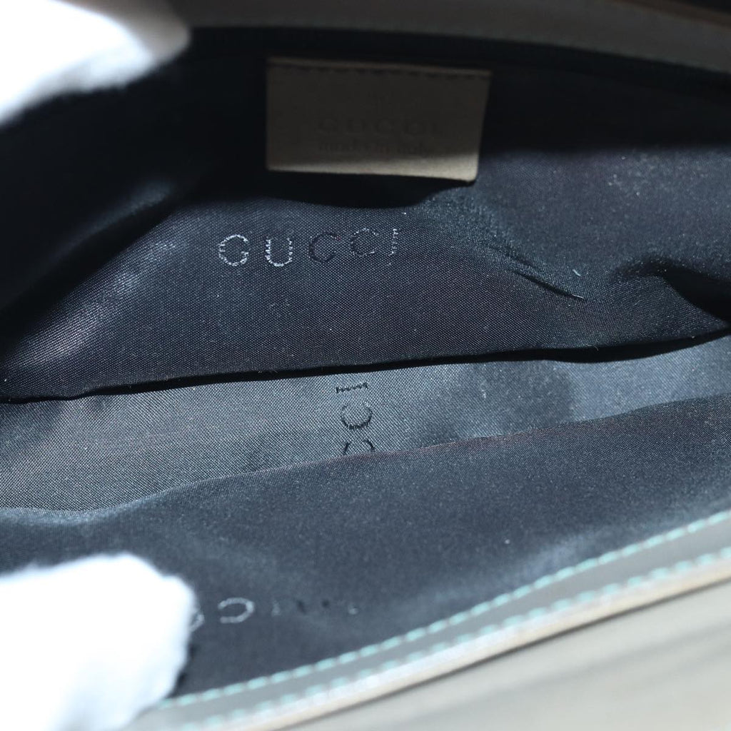 GUCCI Hand Bag Leather Brown bs16079