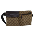 GUCCI GG Canvas Waist bag Beige 28566 bs16083