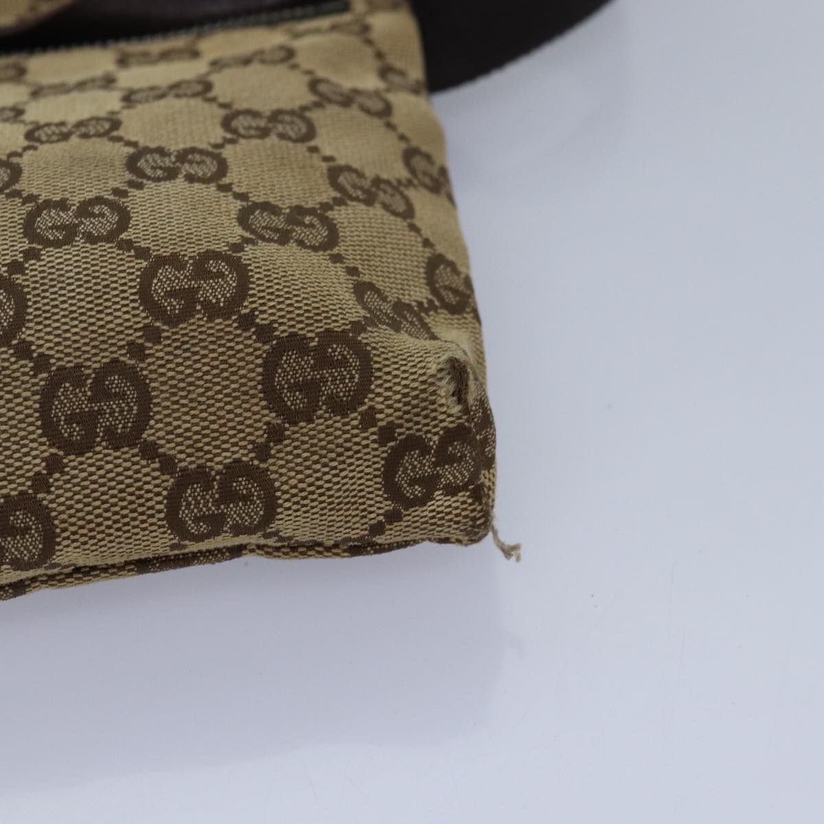 GUCCI GG Canvas Waist bag Beige 28566 bs16083