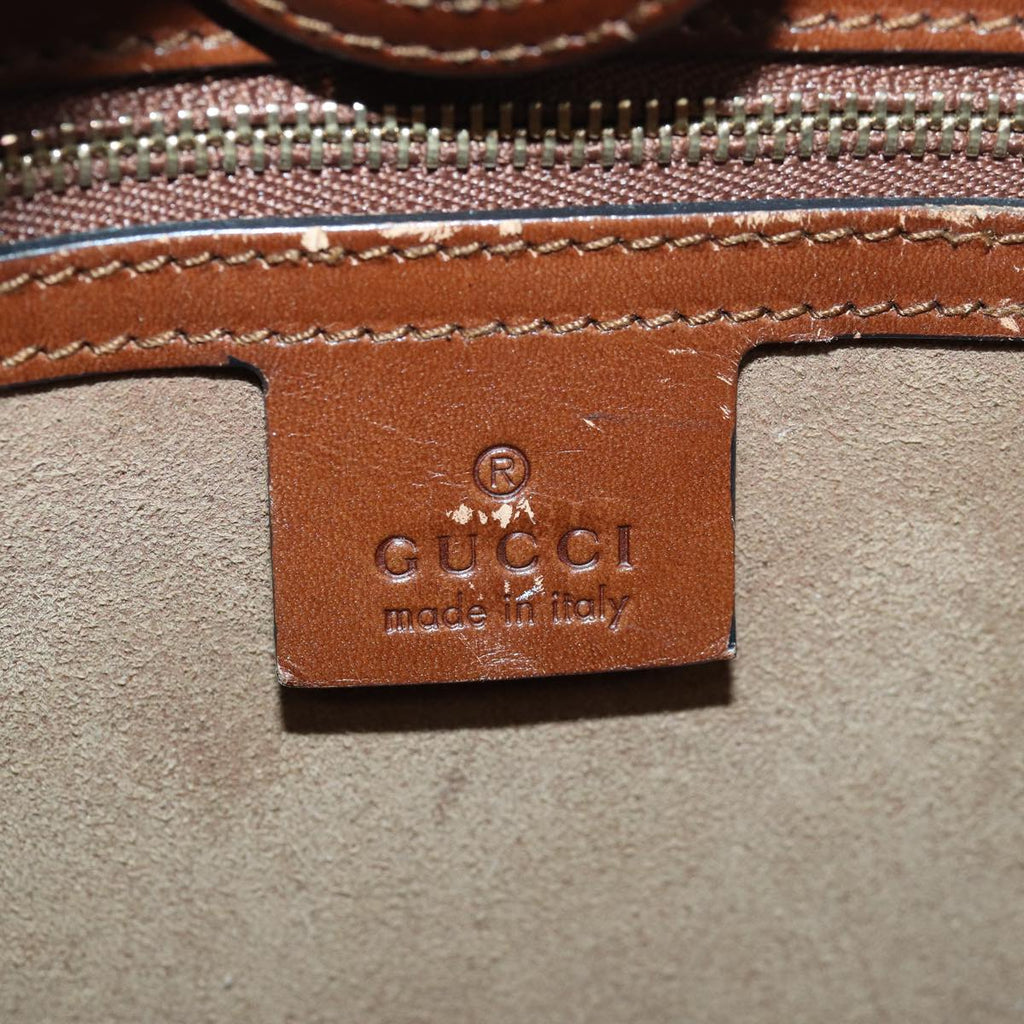 GUCCI Hand Bag Leather 2way Black 409531 bs16089