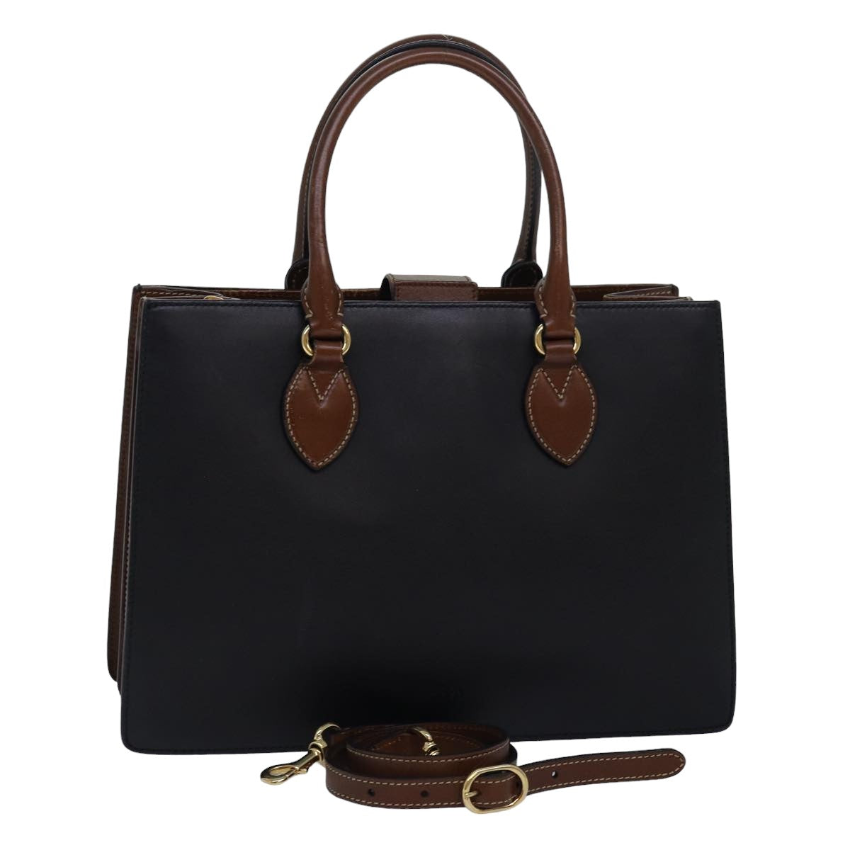 GUCCI Hand Bag Leather 2way Black 409531 bs16089