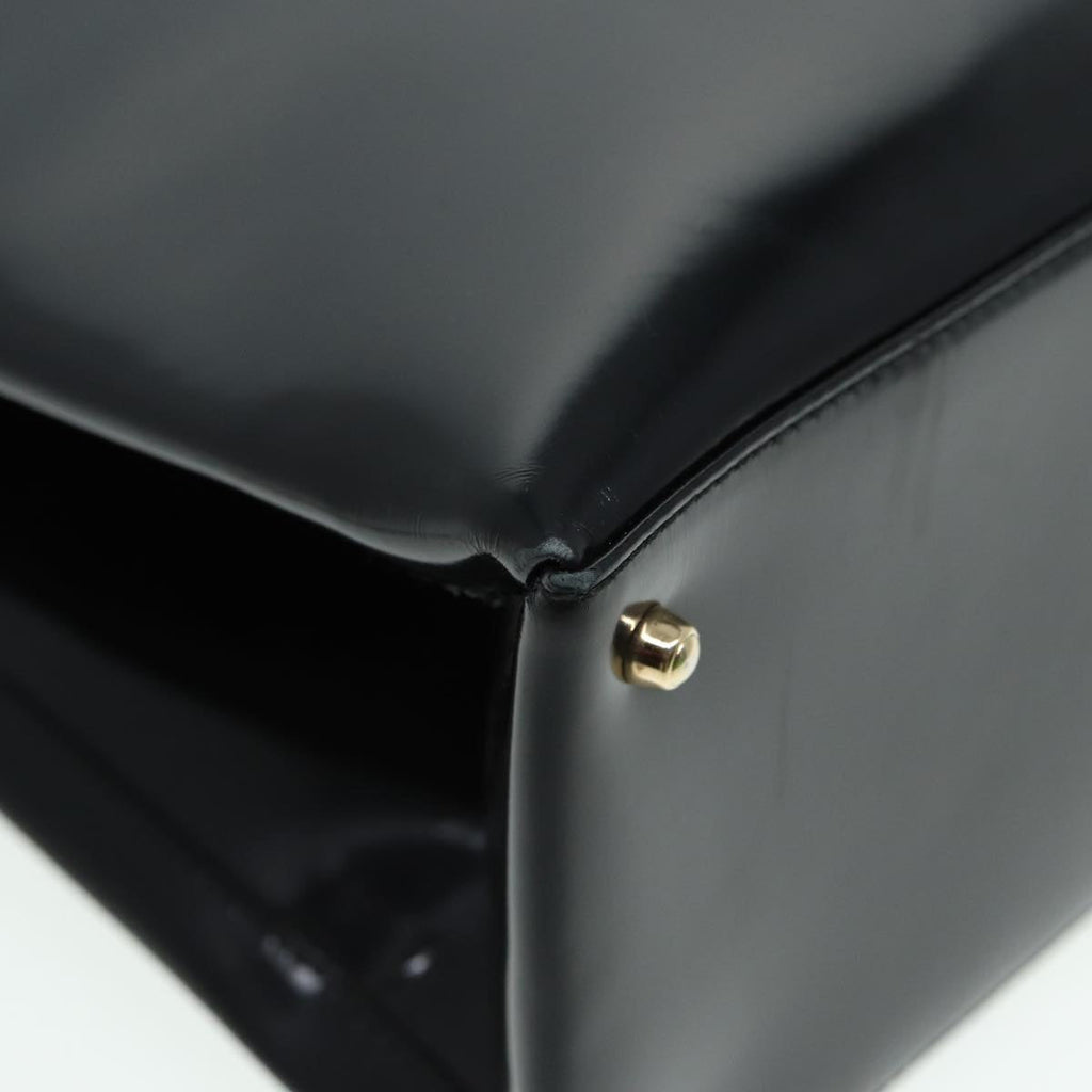 GUCCI Tote Bag Enamel Black 002 1046 0407 bs16103