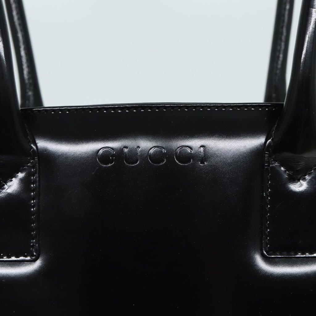 GUCCI Tote Bag Enamel Black 002 1046 0407 bs16103