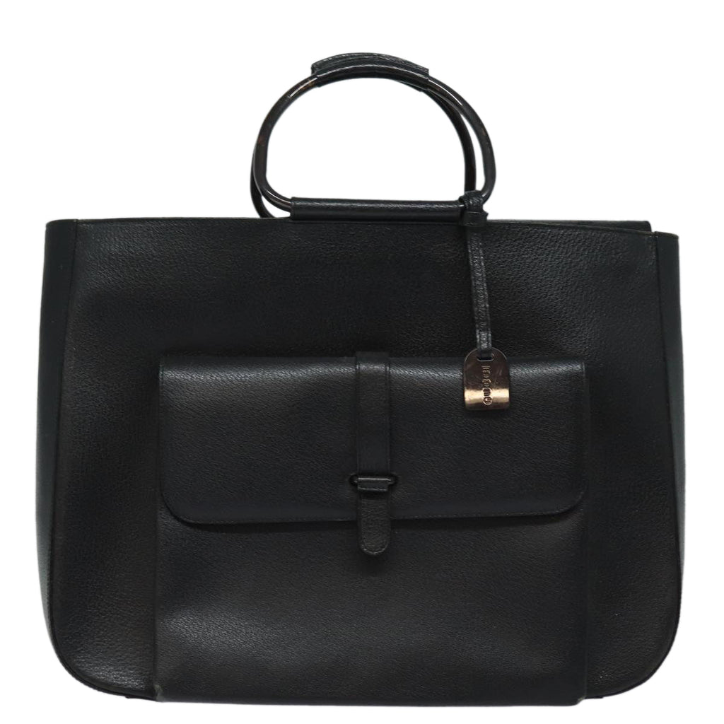 GUCCI Hand Bag Leather Black 002.3754.0459 bs16104