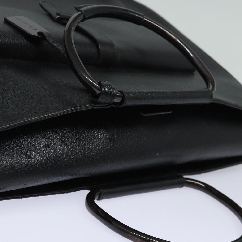 GUCCI Hand Bag Leather Black 002.3754.0459 bs16104