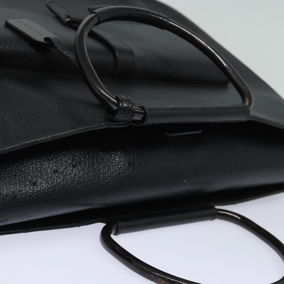 GUCCI Hand Bag Leather Black 002.3754.0459 bs16104