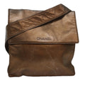 CHANEL Shoulder Bag Leather Gold Tone CC bs16149