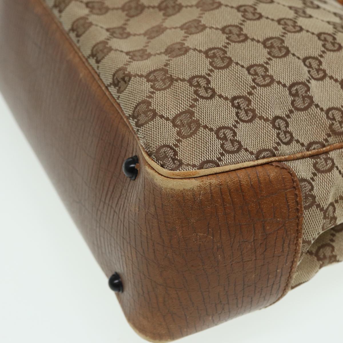 GUCCI Bamboo GG Canvas Hand Bag Beige 112526 bs16182