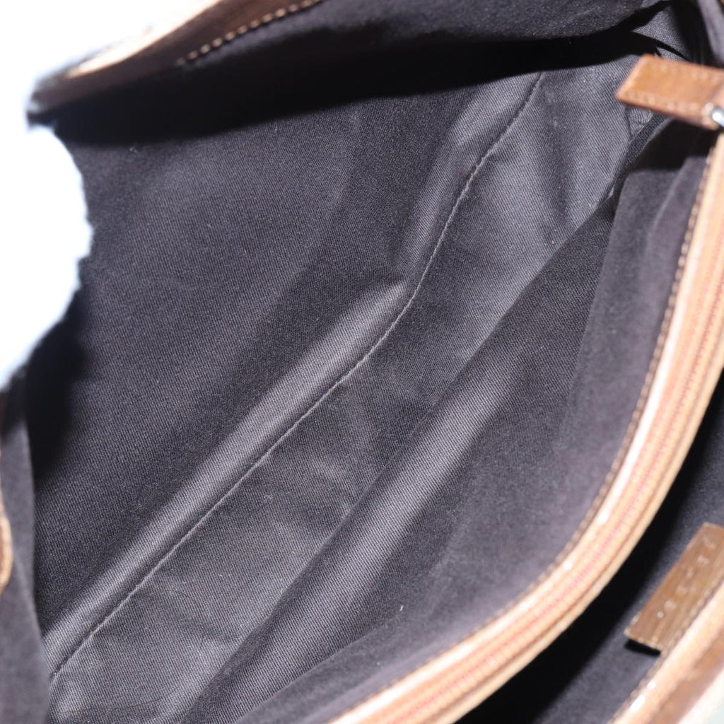 GUCCI Bamboo GG Canvas Hand Bag Beige 112526 bs16182