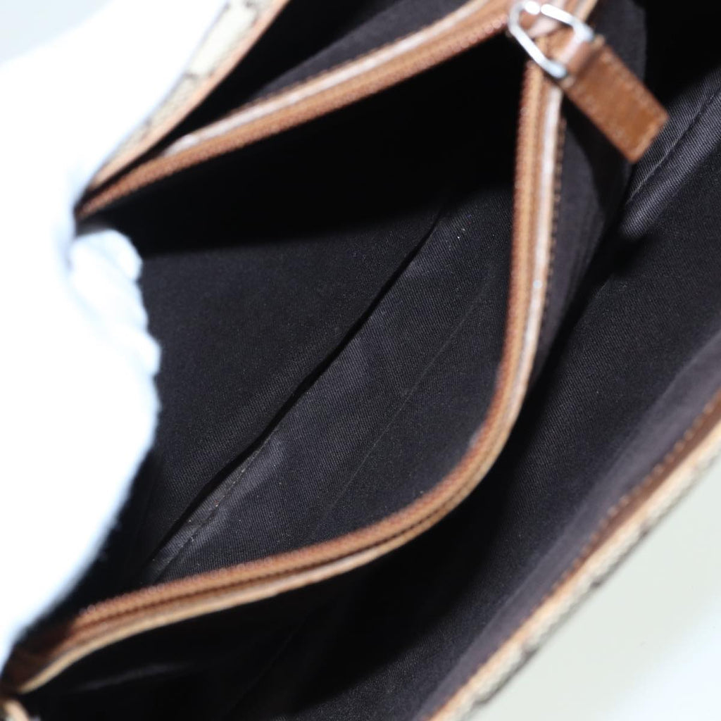 GUCCI Bamboo GG Canvas Hand Bag Beige 112526 bs16182