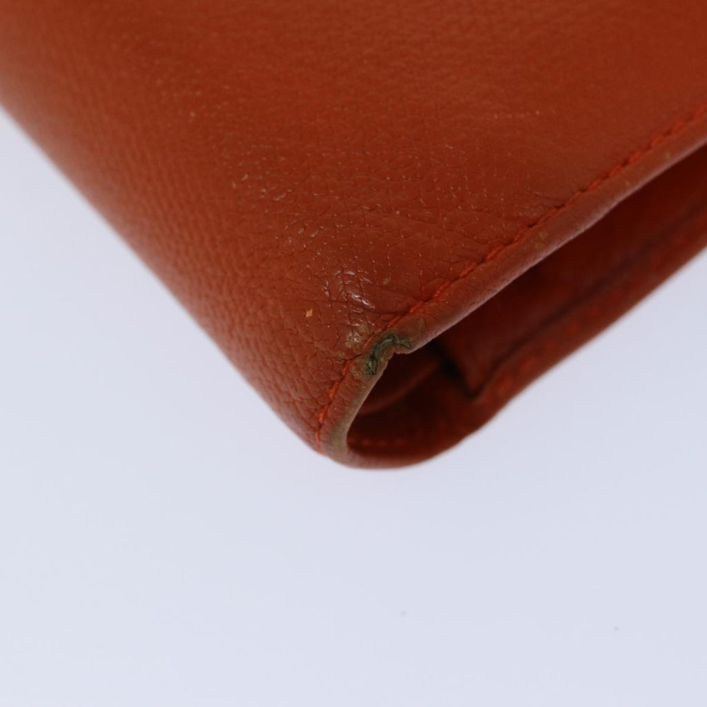 CHANEL COCO Mark Wallet Leather Orange CC bs16185