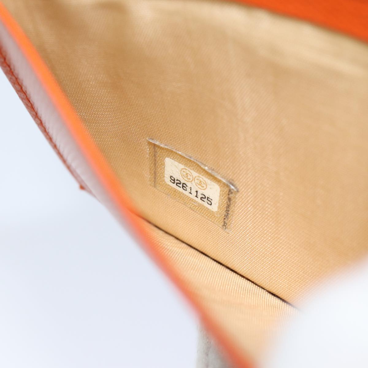 CHANEL COCO Mark Wallet Leather Orange CC bs16185