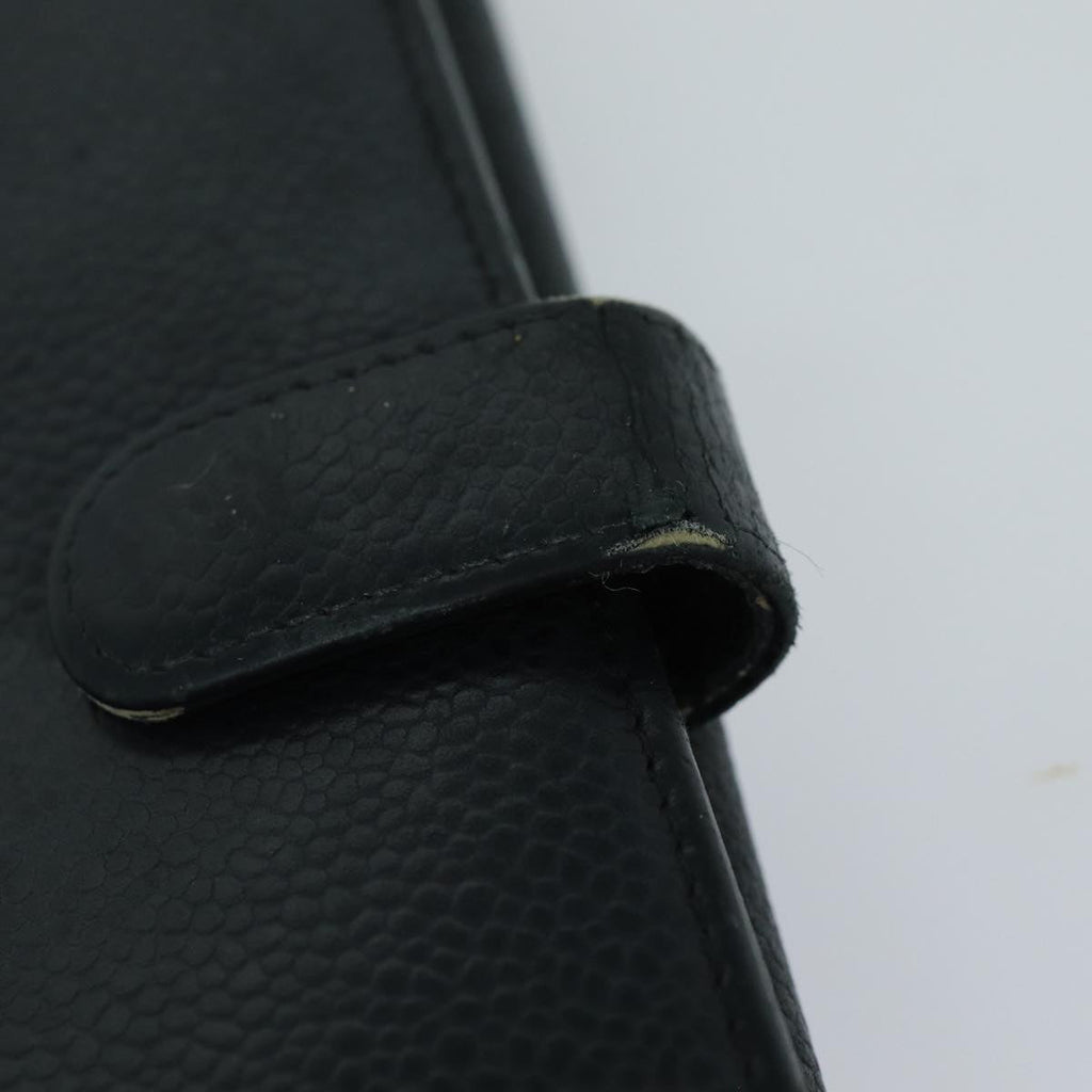CHANEL COCO Mark Wallet Caviar Skin Black CC bs16186