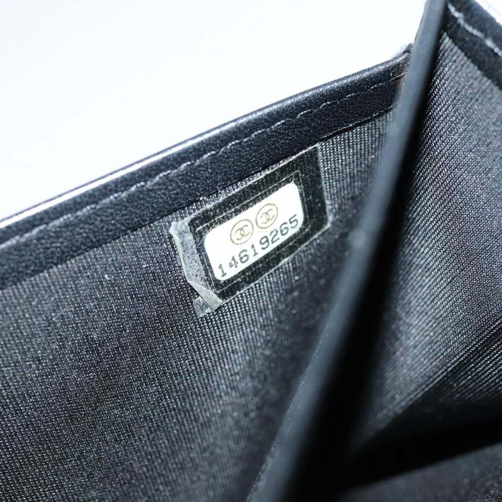 CHANEL COCO Mark Wallet Caviar Skin Black CC bs16186