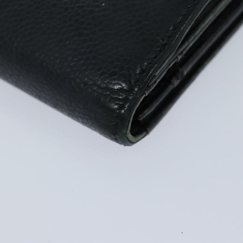 CHANEL COCO Mark Wallet Caviar Skin Black CC bs16186