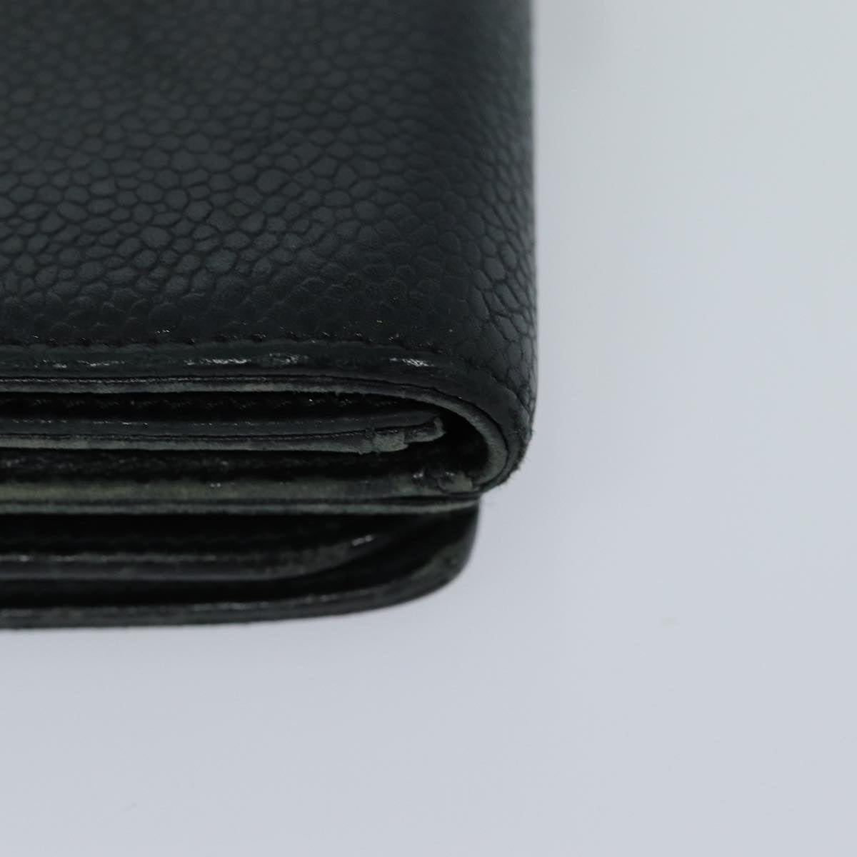 CHANEL COCO Mark Wallet Caviar Skin Black CC bs16186