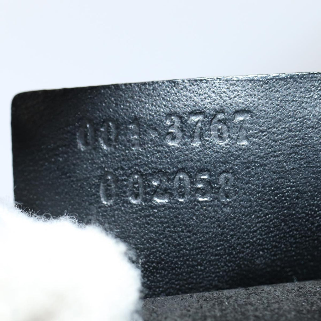 GUCCI Shoulder Bag Suede Black 001 3767 bs16234