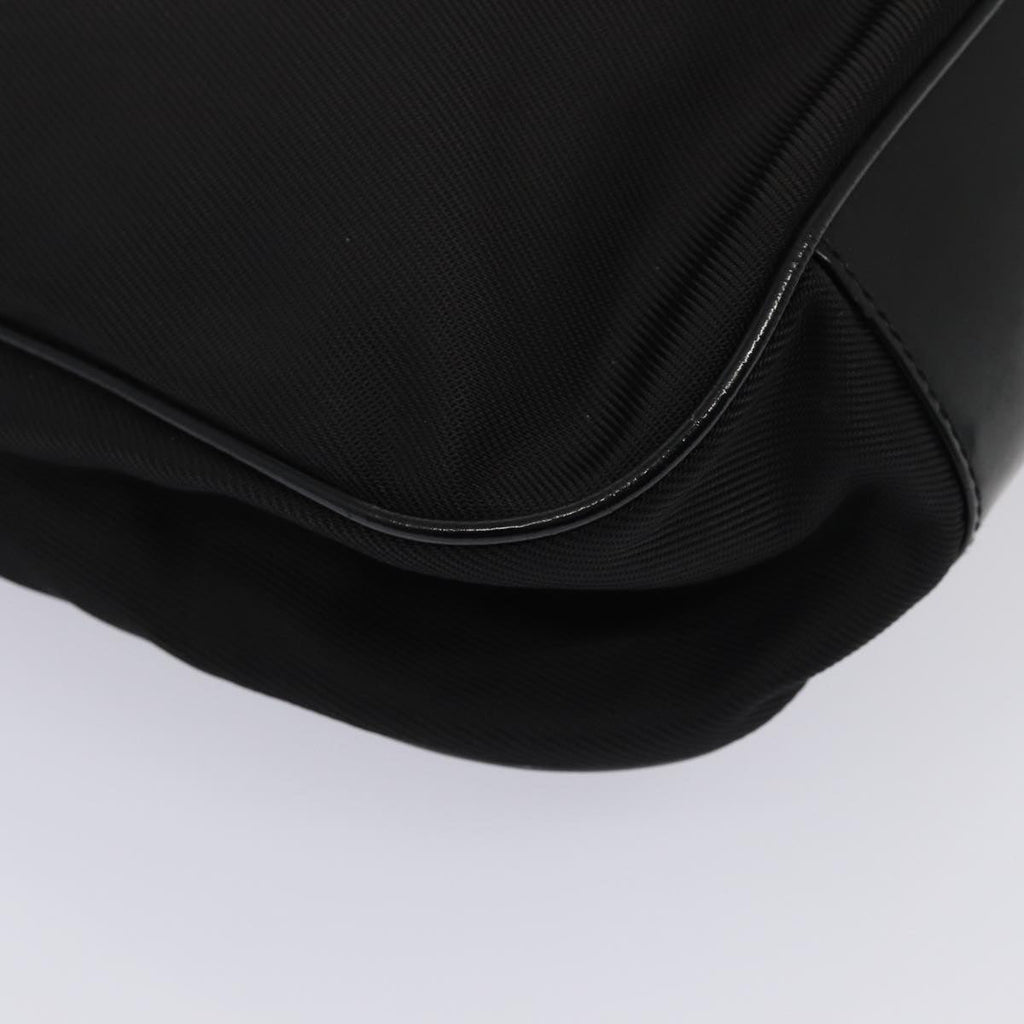 GUCCI Bamboo Shoulder Bag Nylon 2way Black 001 1998 1577 bs16235